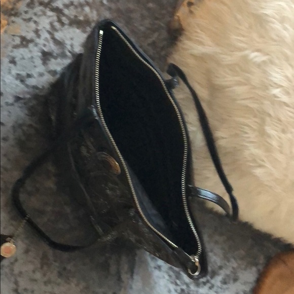 Coach purse small shiny black leather - Picture 3 of 4